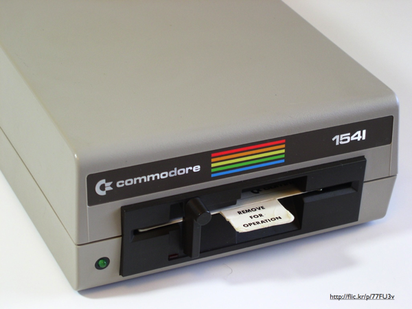 A Commodore 1541 floppy disk drive