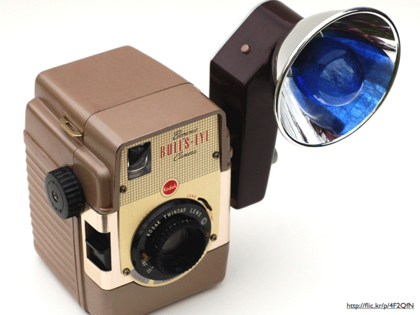 A vintage camera