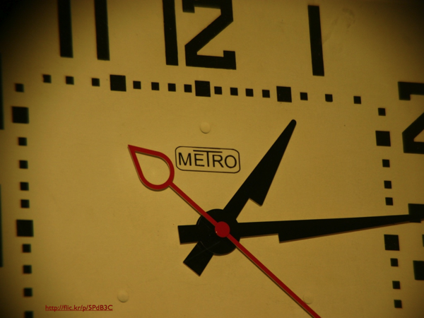 An analog clock