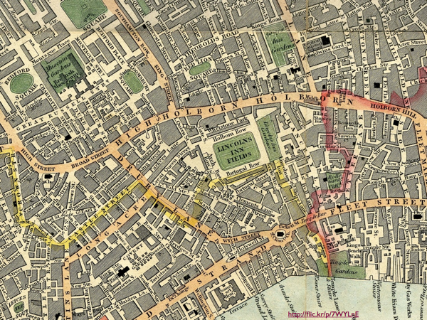 An old map of London
